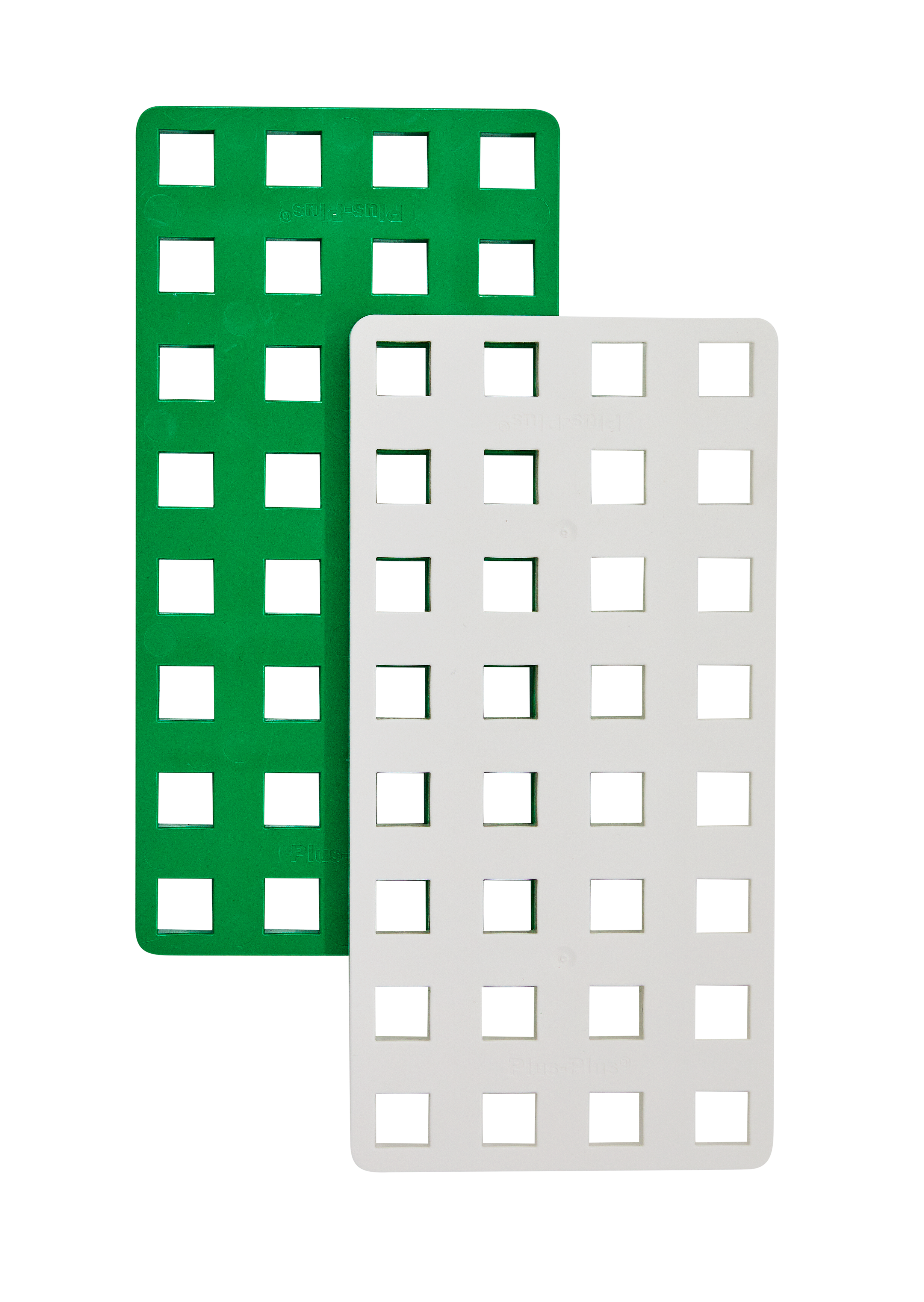 2 BIG Baseplates - White and Green